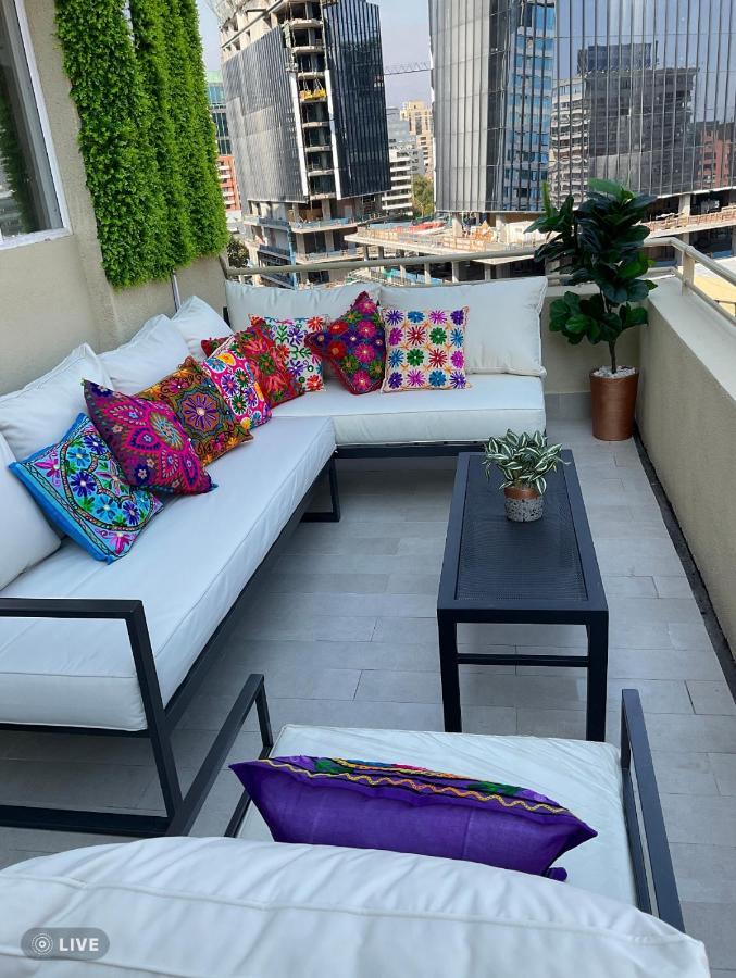 Apartament Condo Amueblado, Encomenderos 200 El Golf, Las Condes Santiago Con Vista Al Costanera Center Екстериор снимка